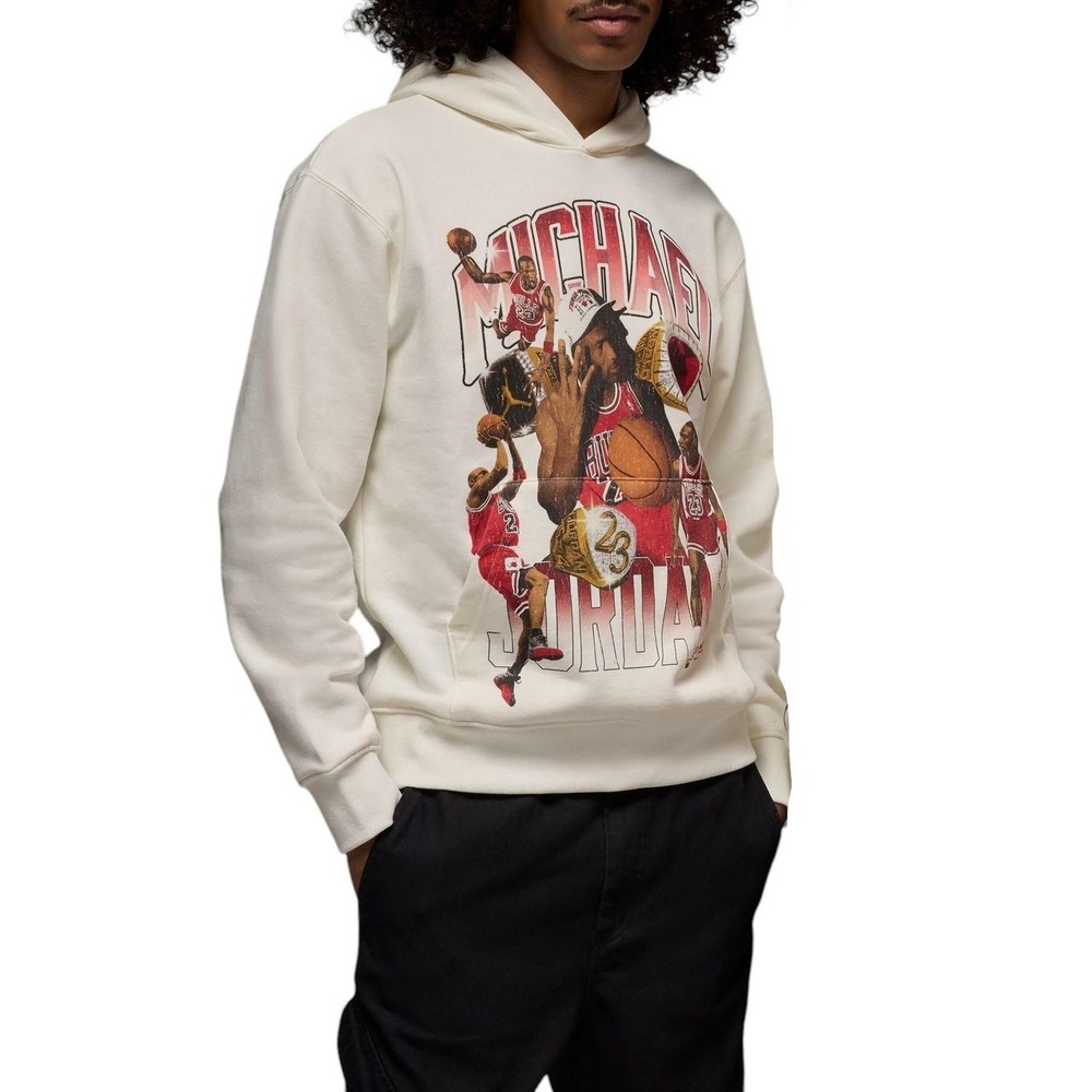 Men Jordan Flight Fleece Pullover Hoodie Sweatshirt 2XL